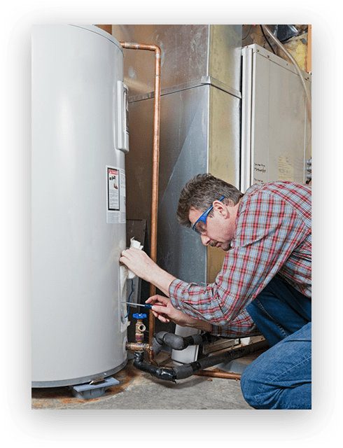Inman-Heating-Cooling-tech-repairing-a-water-heater